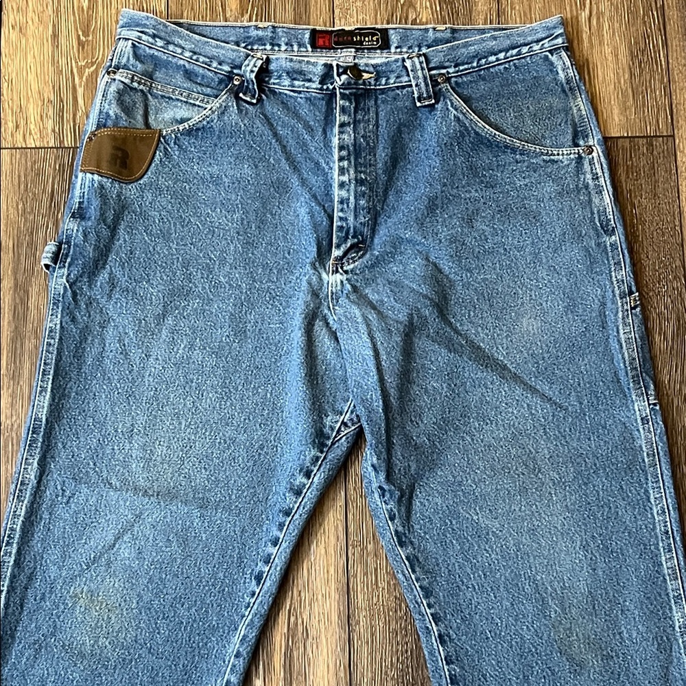 Wrangler Riggs Workwear FR Blue Jeans, pants 3W020 A1 38x32 100% cotton - Picture 2 of 14